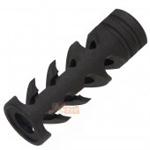 Apple Airsoft Fish Bone Style Flash Hider -14mm CCW