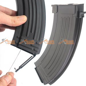 CYMA Metal 600rd Flash Wire-Winding (String) Magazine for AK Series Airsoft AEG