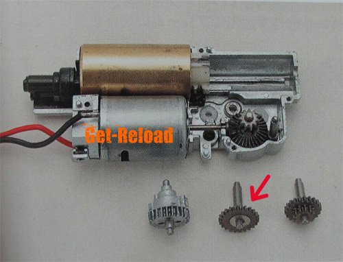 SHS Full Steel long axis gear for AEP Series Mac 10/MP7/Vz61 SHS Full Steel long axis gear for AEP Series Mac 10/MP7/Vz61