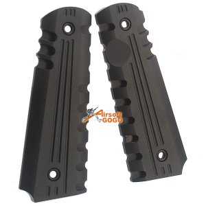ARMY FORCE Alum 1911 Grip Cover - Black
