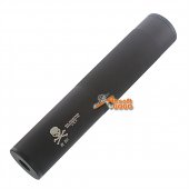 CYMA Skull Suppressor Barrel Extender ( -,+)14mm CW & CCW for Airsoft AEG GBBR -BK