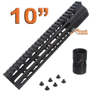 CNC Aluminun Key Mod 10 inch Rail system for M4 AEG