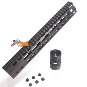 CNC Aluminum Key Mod 12 inch Rail system for M4 AEG