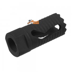 Army Force Steel Medieval Type Flash Hider -14mm CCW for Airsoft AEG GBBR