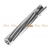 5KU Non-Recoil Outer Barrel (Spiral) for Hi-Capa 5.1 (Silver)