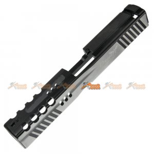 APS Dragonfly D-MOD Metal Slide for Marui/APS G17 GBB (Black&Silver)