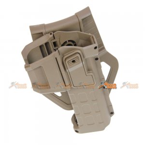M1911 Polymer Hard Case Movable Holsters for Marui, WE 1911 Airsoft GBB Pistol (DE)