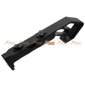 Aluminum Angled Grip for Keymod Handguard Rail (Black)