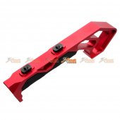 Aluminum Angled Grip for Keymod Handguard Rail (Red)