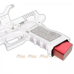 bell g17 gbb magazine base marui type red