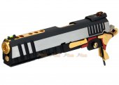 AW Custom IPSC I-Rex Slide Set for Marui / WE Hi-Capa 5.1, 4.3 Airsoft GBB (Silver, Black, Gold)