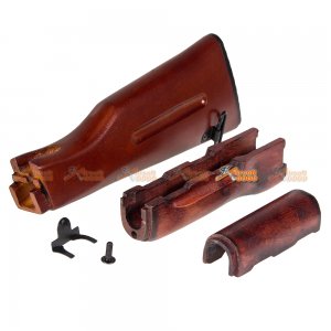 APS Type 74 Wooden Handguard / Stock Set for APS AK / ASK Series