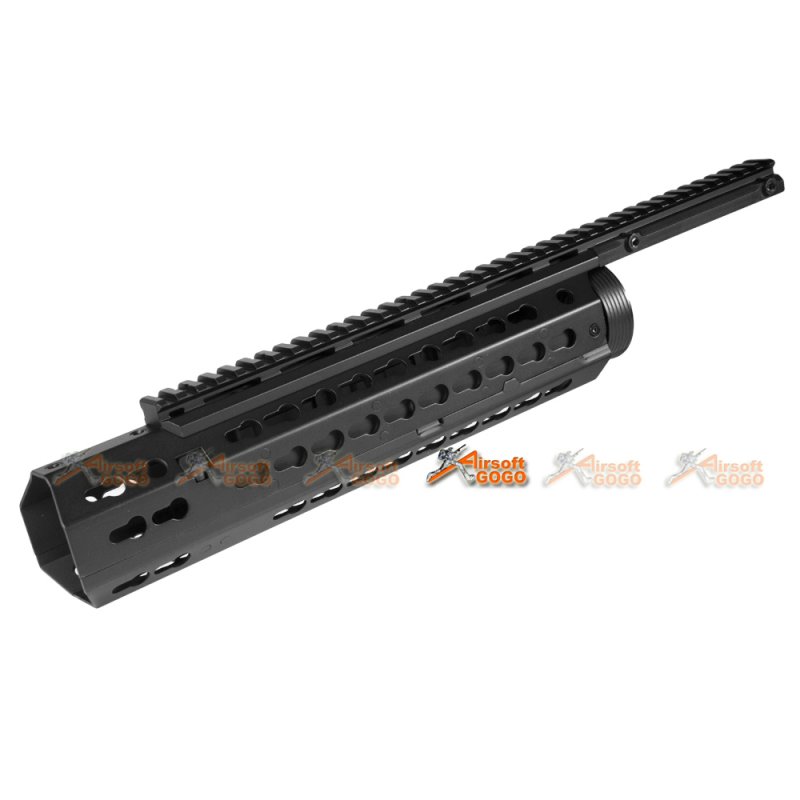 17 Inch Metal Keymod Handguard for Airsoft M4 AEG (Black) AirsoftGoGo