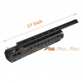 17 Inch Metal Keymod Handguard for Airsoft M4 AEG (Black)