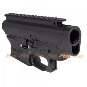 emg falkor officially licensed receiver aps m4 series airsoft aegs black