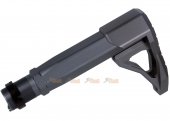 Airsoft Surgeon B5 Aluminm Stock with Stock Tube for WA / G&P M4 GBB (Grey)