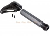 Airsoft Surgeon B5 Aluminm Stock with Stock Tube for WA / G&P M4 GBB (Grey)