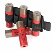 5rd Shotgun Shell Holder with Hook Backing (Black)