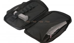 Carrying Pistol Bag with 6 Storage Pockets  (Medium Size, Black)