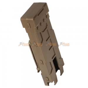 Tactical MOLLE 10pcs M870 Shotgun Magazine Shell Pouch Carrier Holder (TAN)