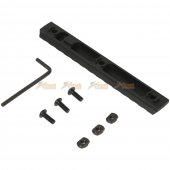 mlok 13 slot keymod rail picatinny section rail airsoft keymod handguard rail system black