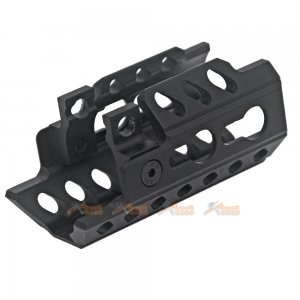 Army Force Alloy Keymod System Handguard for MP5K AEG SMG (Black)