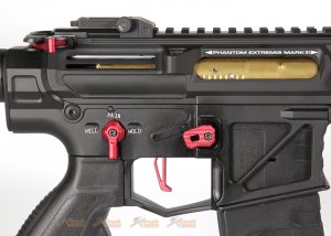 phantom extremis rifle mk3 aeg black red
