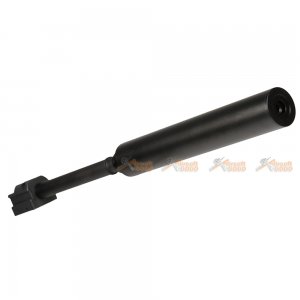 mock silencer aluminium threaded outer barrel set hk ump umg series airsoft aeg black