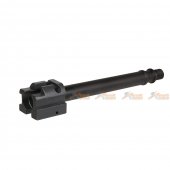 mock silencer aluminium threaded outer barrel set hk ump umg series airsoft aeg black