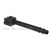 mock silencer aluminium threaded outer barrel set hk ump umg series airsoft aeg black