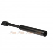 mock silencer aluminium threaded outer barrel set hk ump umg series airsoft aeg black