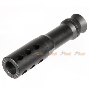 Metal 14mm CCW Flash Hider for A&K M249 PARA AEG (Black)