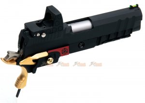 Armorer Works HX2601 Hi-Capa 4.3 GBB Slide with Red Dot dummy (Gold & Black)