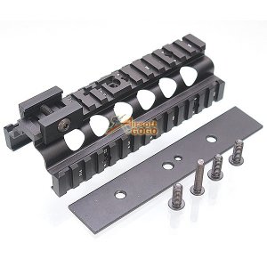 CNC Aluminum Low Rail Set for Classic Army, A&K M249 AEG