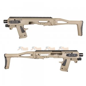 CAA AIRSOFT MICRO RONI Pistol Carbine Conversion for Umarex G17 G19 G22 / VFC G17 G18C G19 / Tokyo Marui KSC WE G17 G18C G19 G23F Gas Blowback Glock GBB (DE)