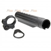 6 position metal stock pipe tube set airsoft aeg series black