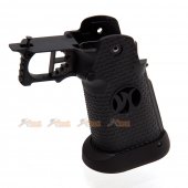 AW IPSC Grip Set for Marui / WE Hi-Capa 5.1, 4.3 Airsoft GBB Black