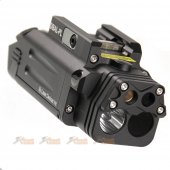 Target One CNC Aluminum DBAL-PL Visible IR Laser Flashlight (Black)