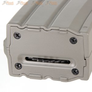 metal 900rds hicapa magazine ares m4 m16 aeg series grey