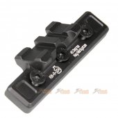 45 degree key rail system keymod system black