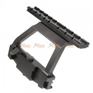 side scope mount rail ares vz58 aeg black