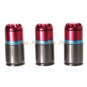 Army Force 72rds 40mm Aluminum Grenade Shell x3pcs Co2 (Red)