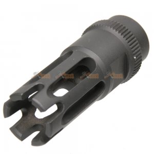 ares metal +14mm cw flash hider m16 type f black