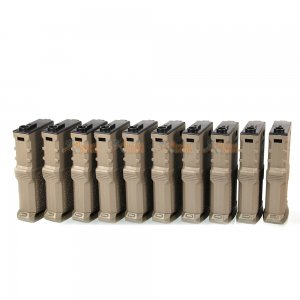 ARES 120rd AEG Short Magazine for Amoeba M4/M16 Series Airsoft AEG (DE, 10 pcs)