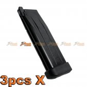 3pcsX Armorer Works HXMG01 30rds Magazine for WE, Marui Hi-Capa 5.1 Airsoft GBB (Black)