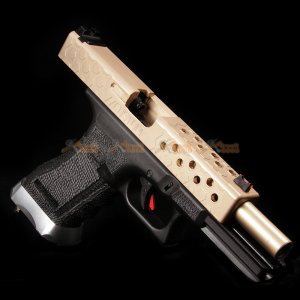 bell 1:1 scale high performance assembled g17 airsoft gbb no759 de bk