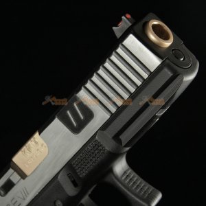 bell 1:1 scale high performance assembled g17 airsoft gbb no749l silver