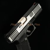 bell 1:1 scale high performance assembled g17 airsoft gbb no749l silver