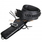 Tactical Airsoft Right Handed Synthetic Leather Belt Holster (Floral pattern)