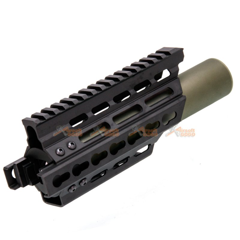 Battleaxe Metal Extended Keymod Handguard Rail with (+